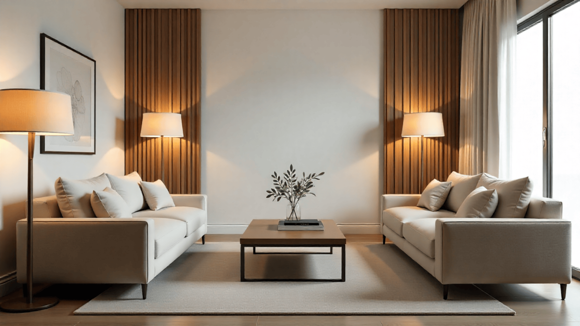 symmetrical layout small living room layout