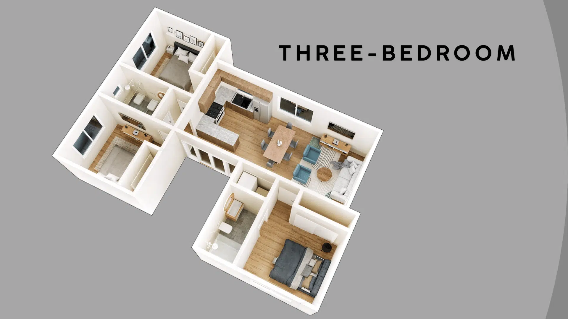 three bedroom