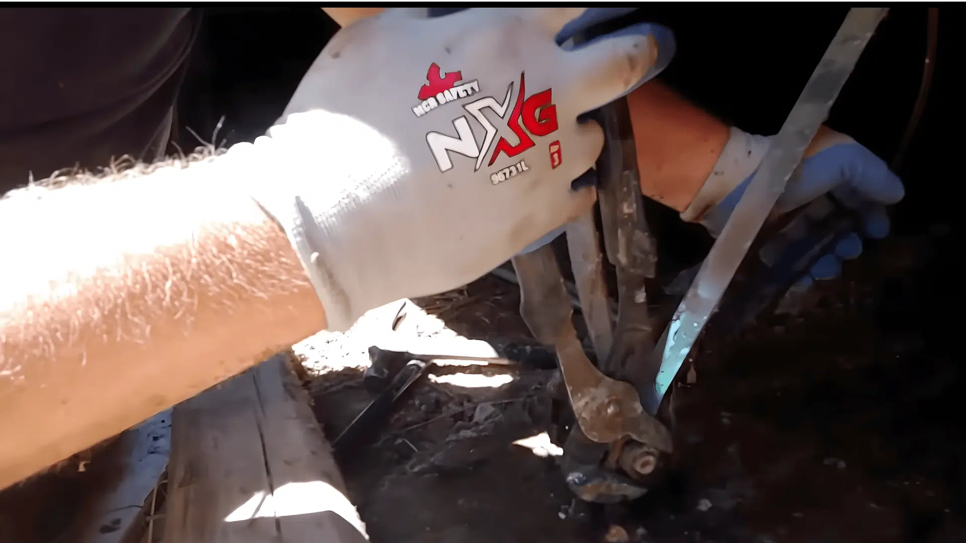 tighten anchors and straps