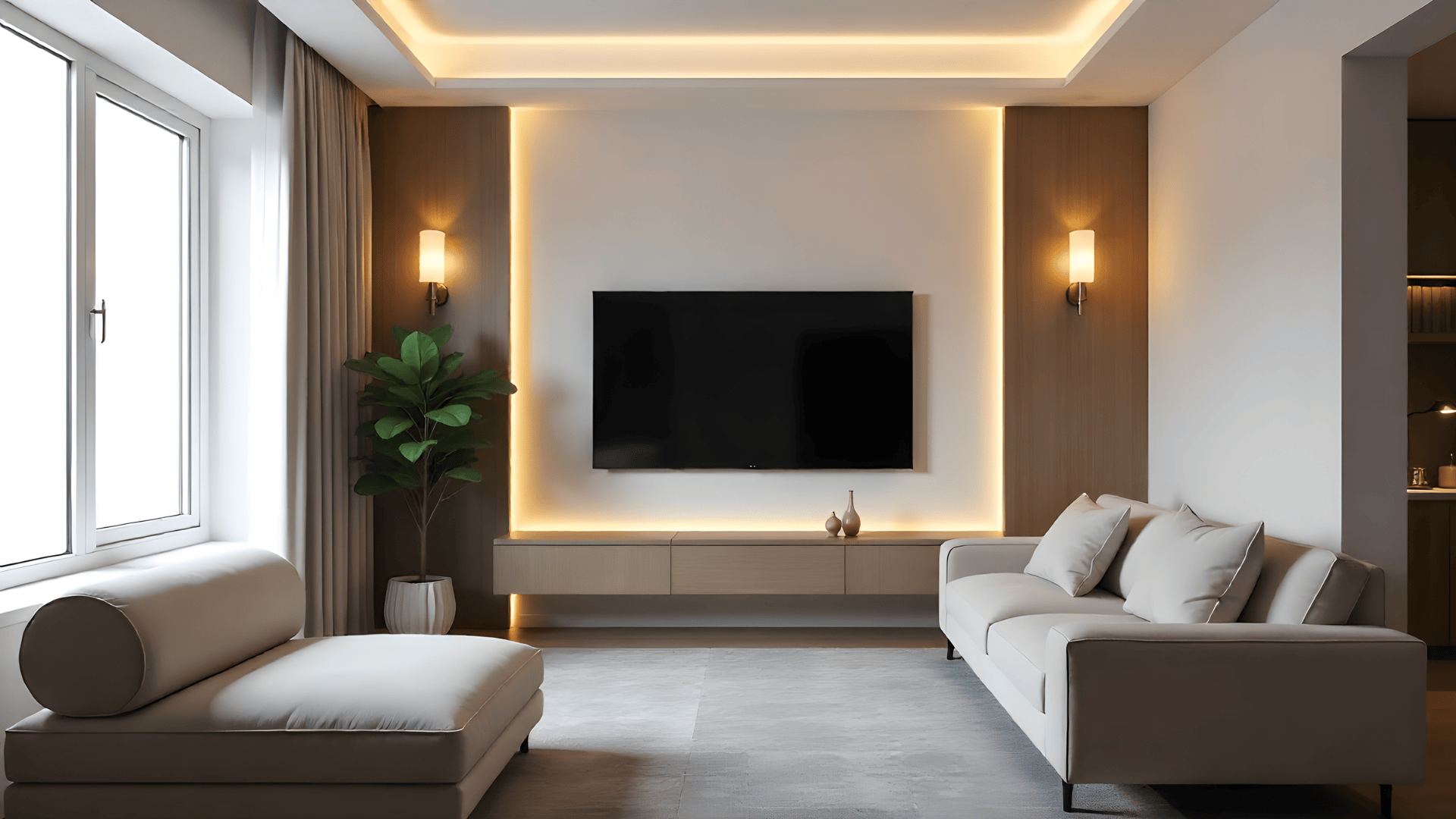 tv wall focus layout small living room layout