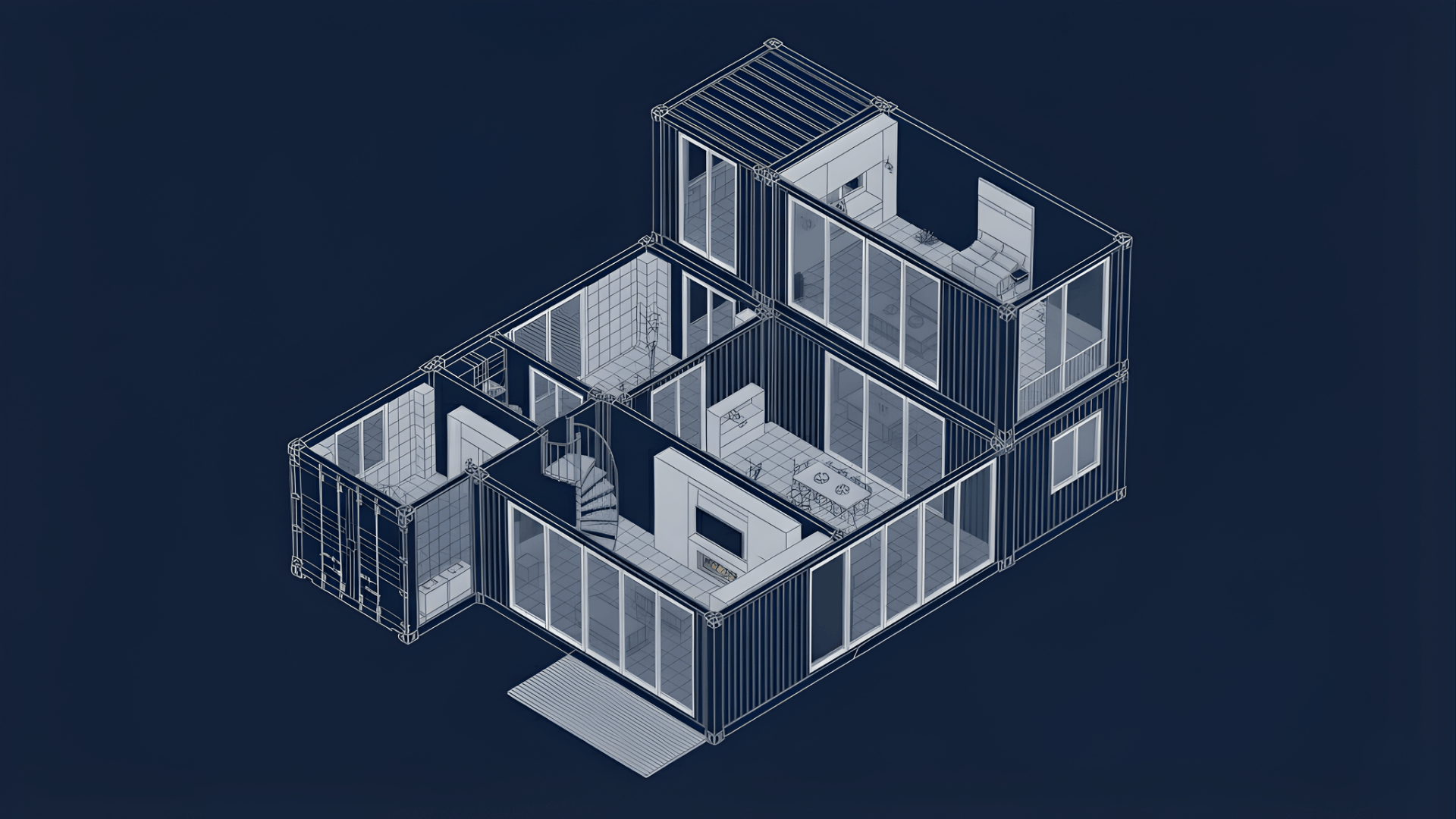 two level forty ft layout