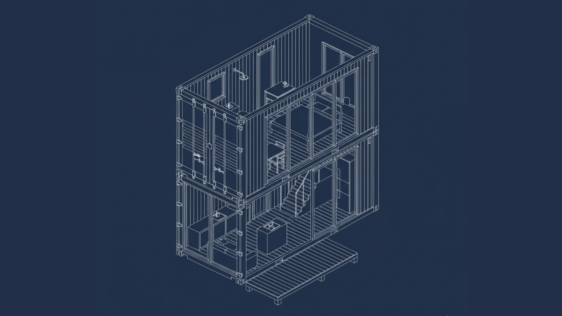 two story two container design