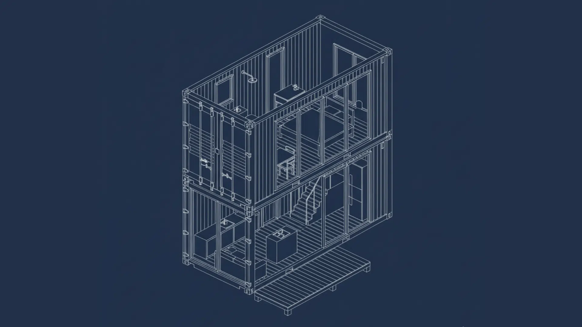 two story two container design