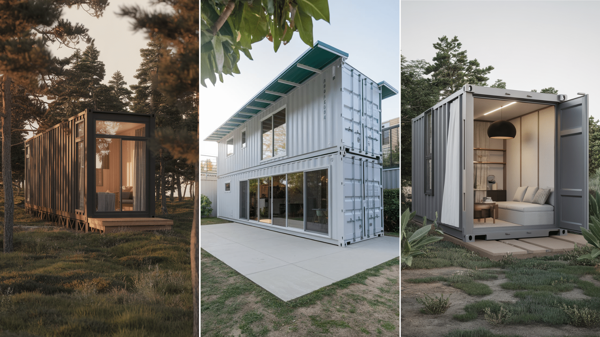 types of container homes examples