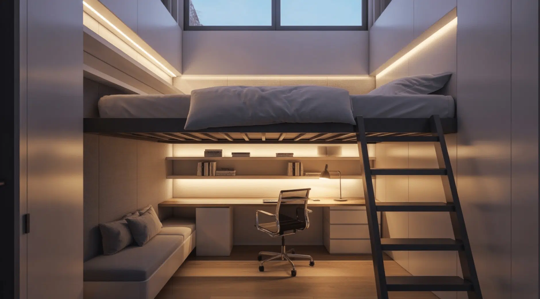 Lofted Bed