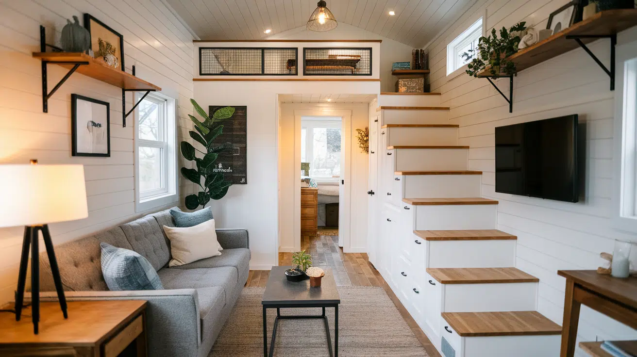 under stairs storage drawers tiny house interior