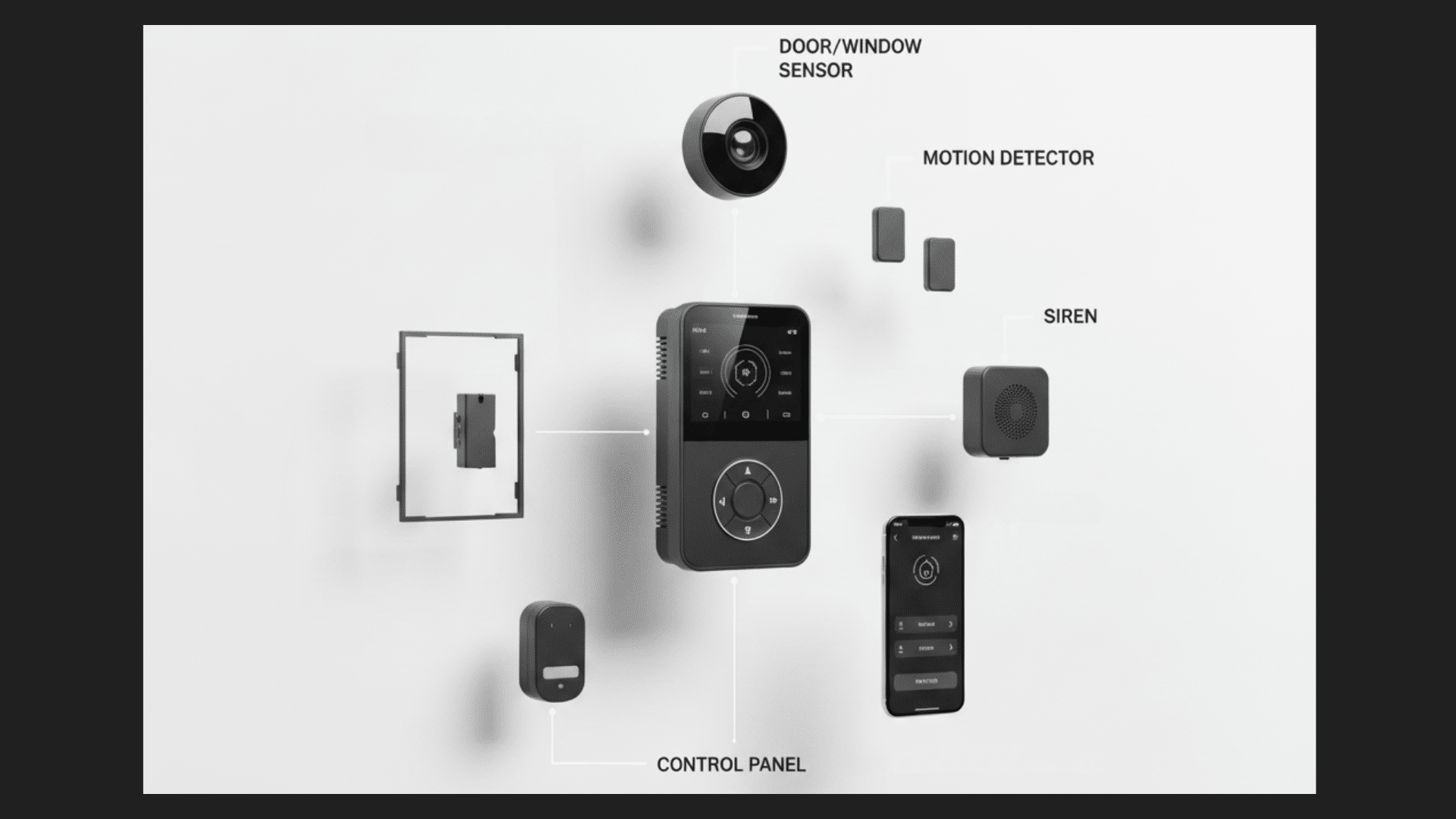 what s inside an alarm system components and features