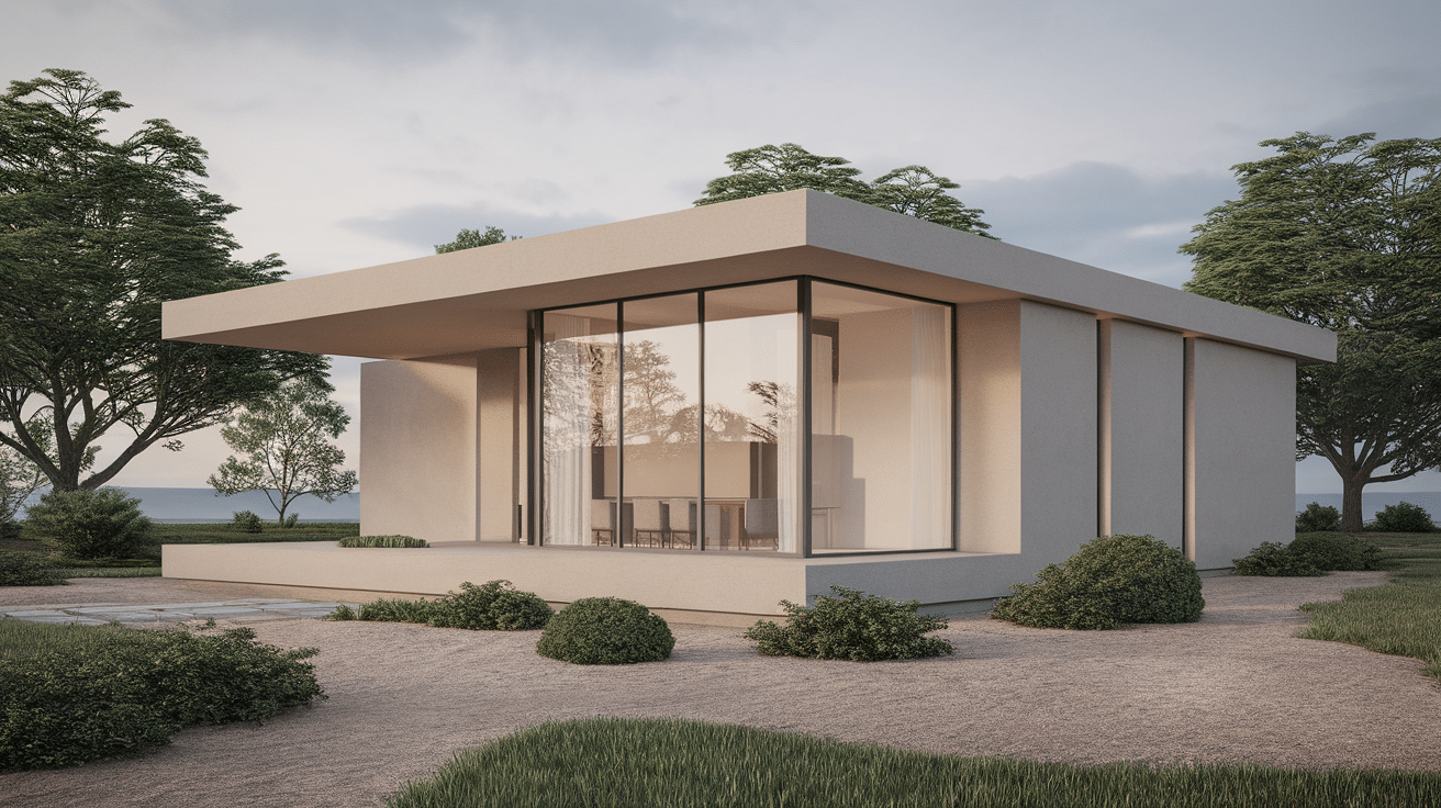 minimalist box modern house flat roof contemporary exterior