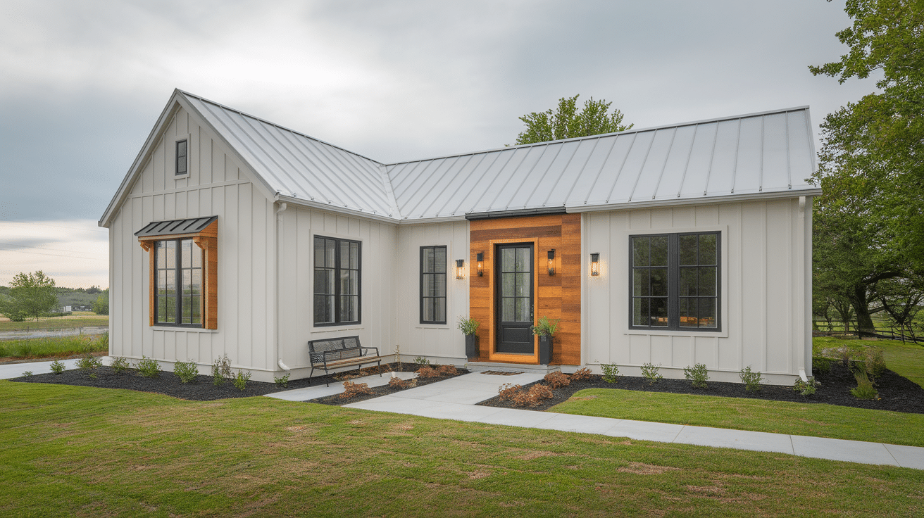 modern cottage clean detailing warm style contemporary exterior