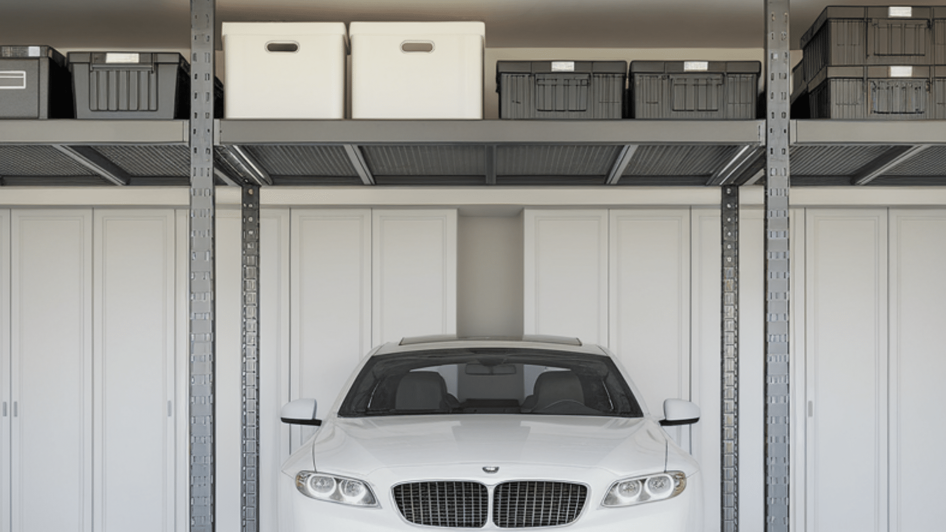 one car garage layout overhead storage