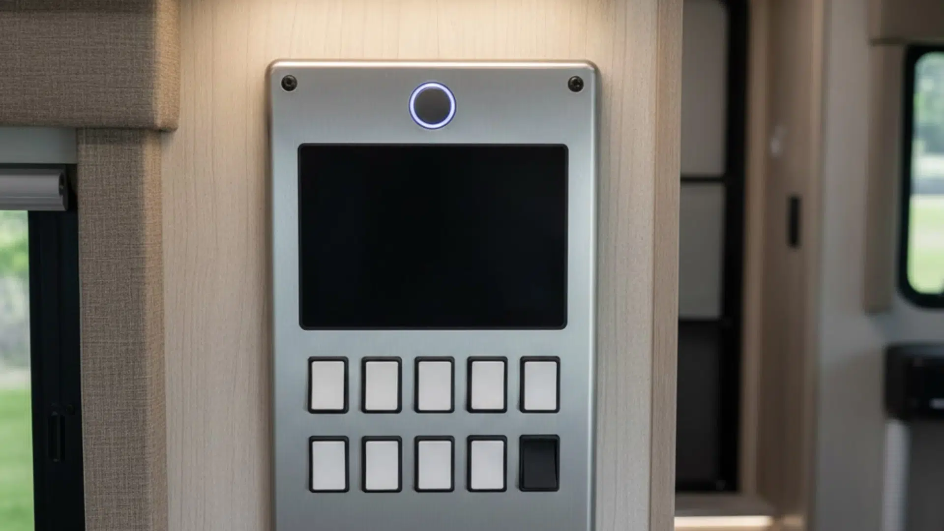 small class a rv easy to use control panel