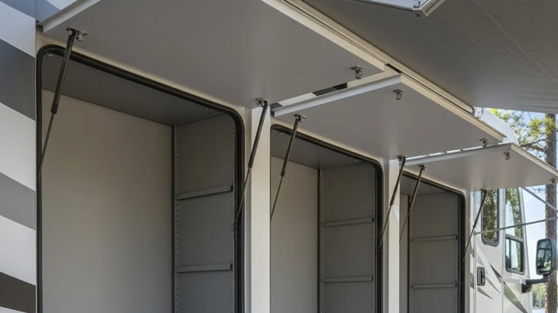 small class a rv storage and tank capacity