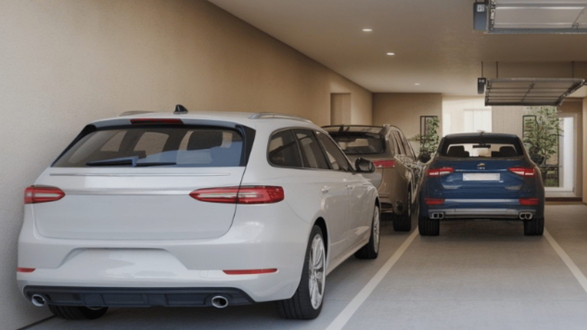 tandem 3 car garage layout