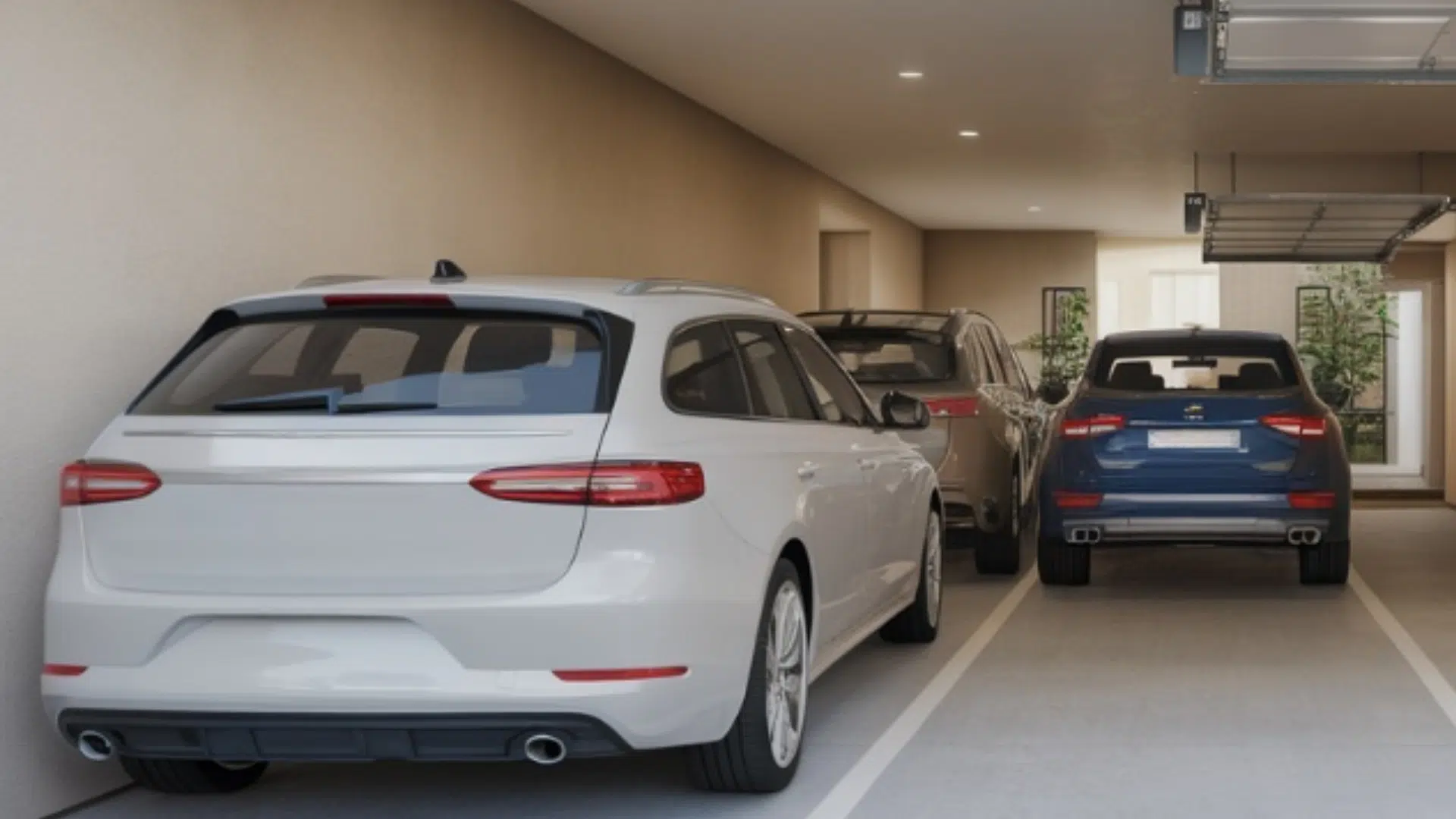 tandem 3 car garage layout