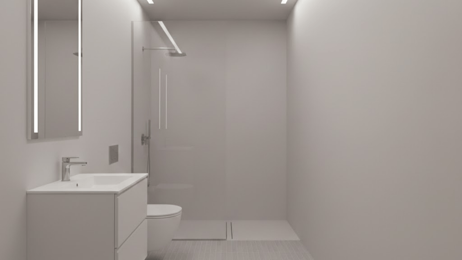 all fixtures in a single row