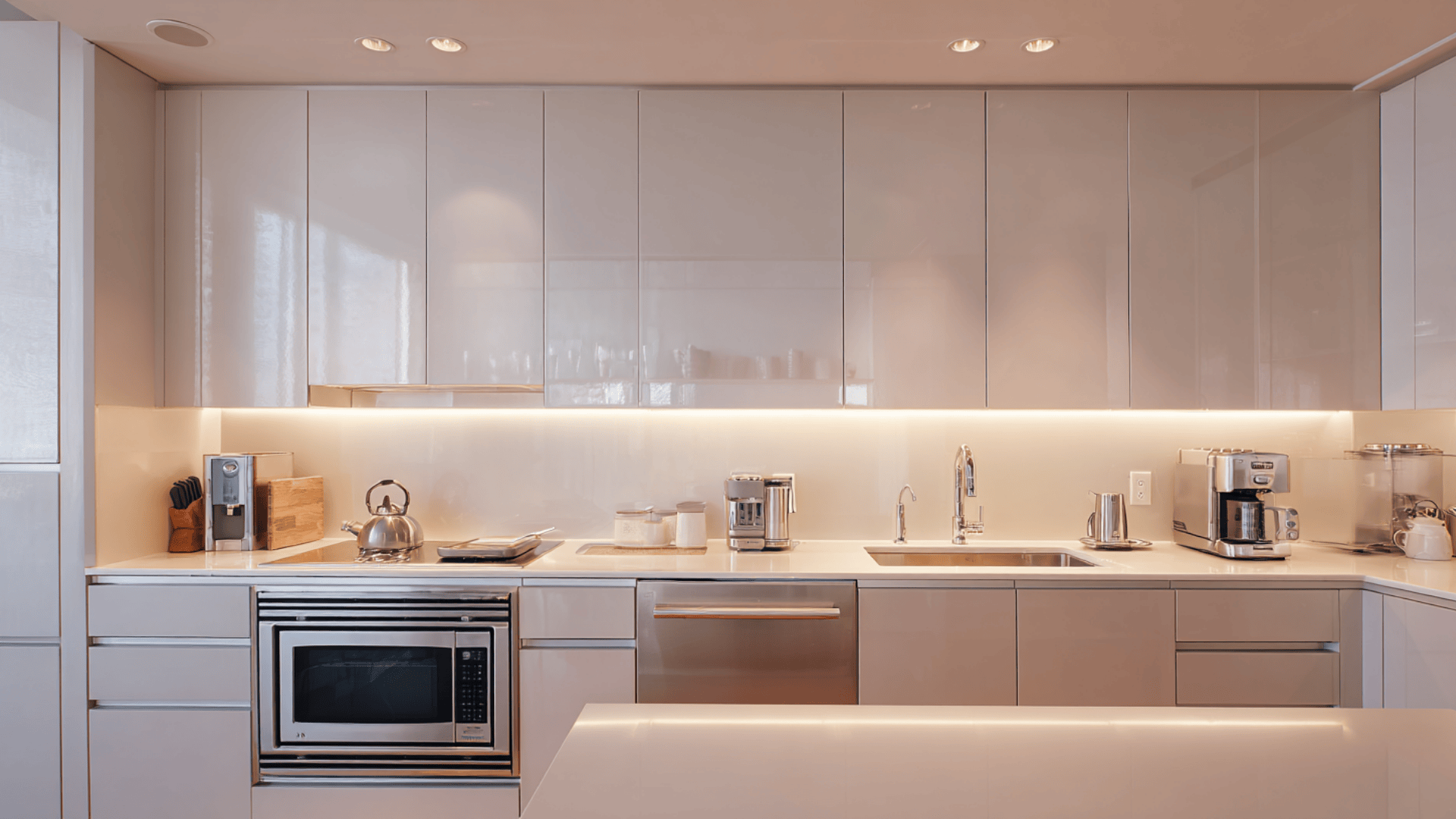 built in microwave under the counter