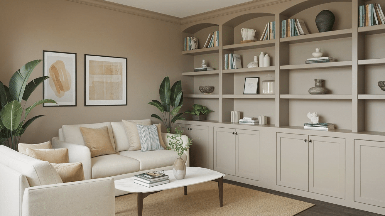 built in storage how to decorate a small living room