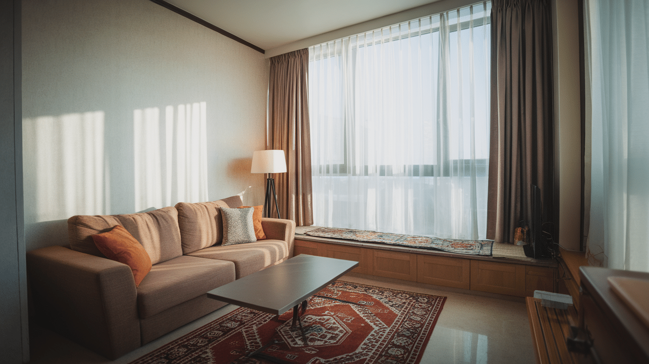 clear window area how to decorate a small living room