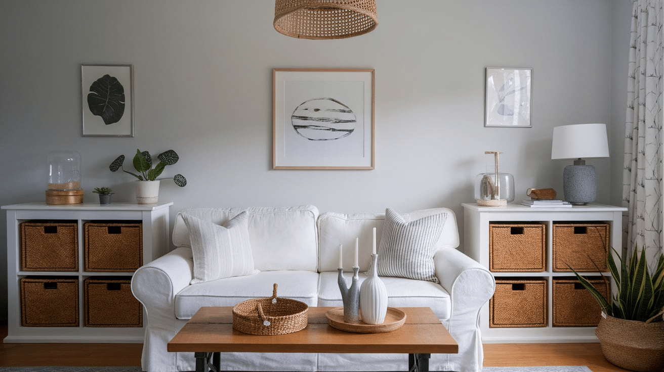 closed storage how to decorate a small living room