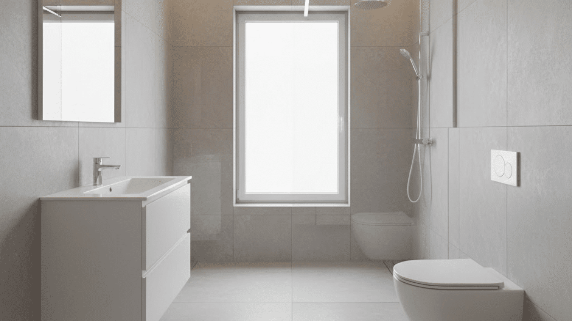 entry placed in the middle shower opposite