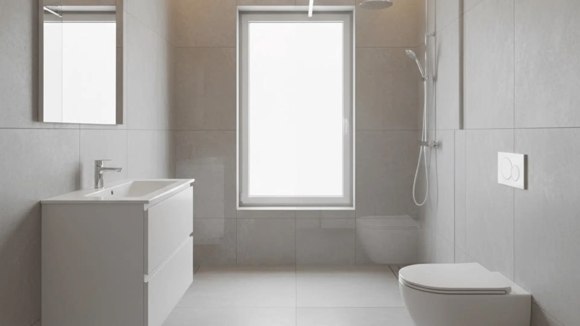 entry placed in the middle shower opposite