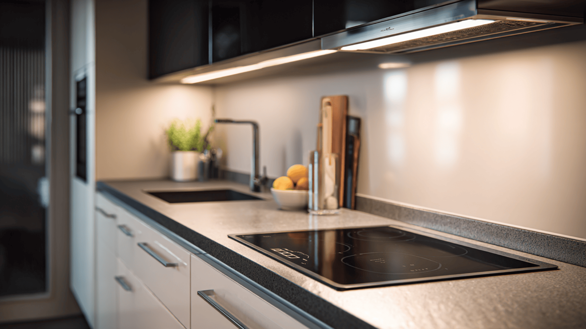 flush mount cooktop with no knobs