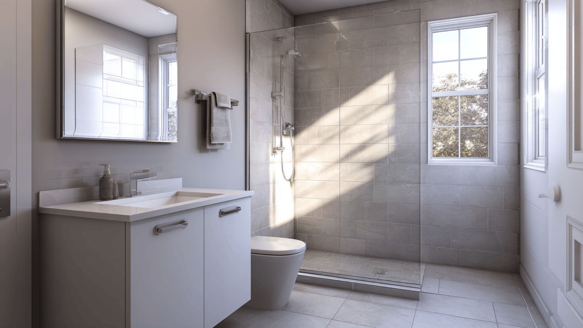 frameless glass shower panel