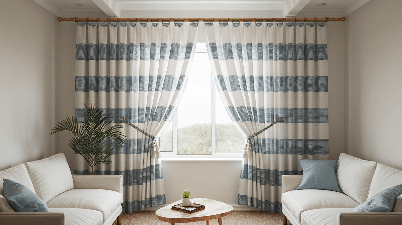 high hung curtains how to decorate a small living room