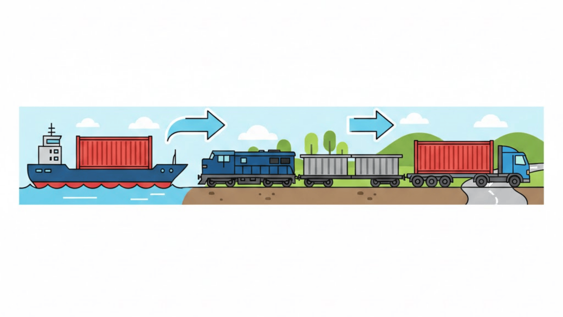 how intermodal and multimodal transportation work together