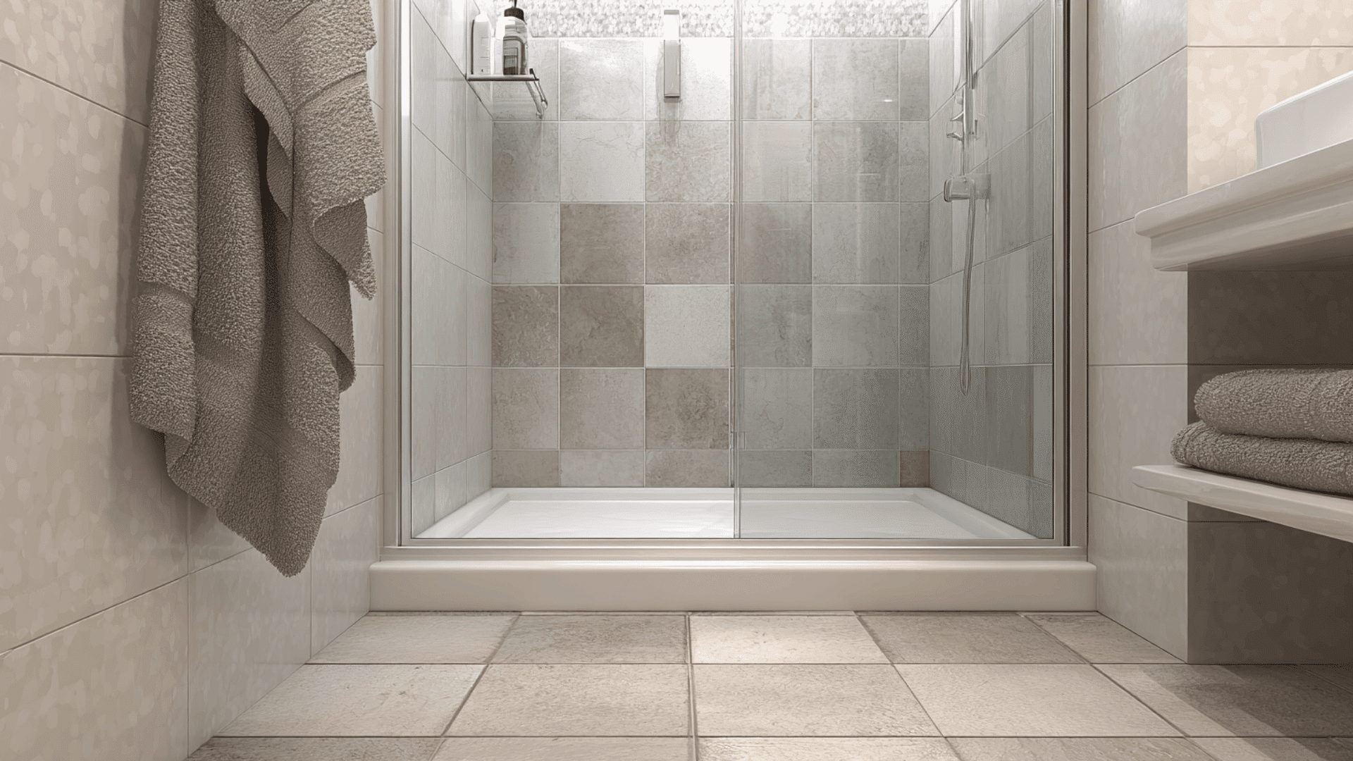 low profile shower base