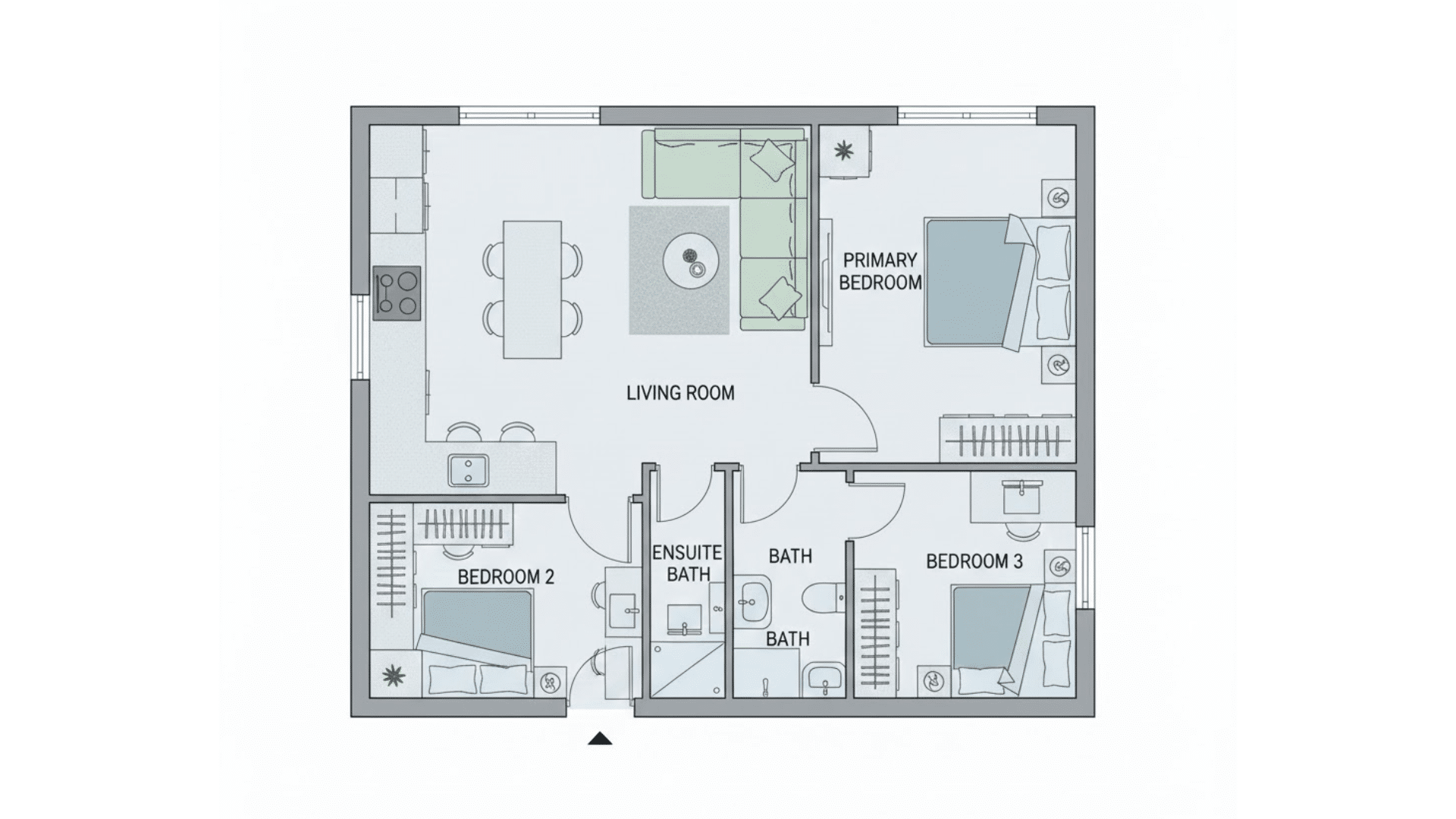 medium mobile home layout