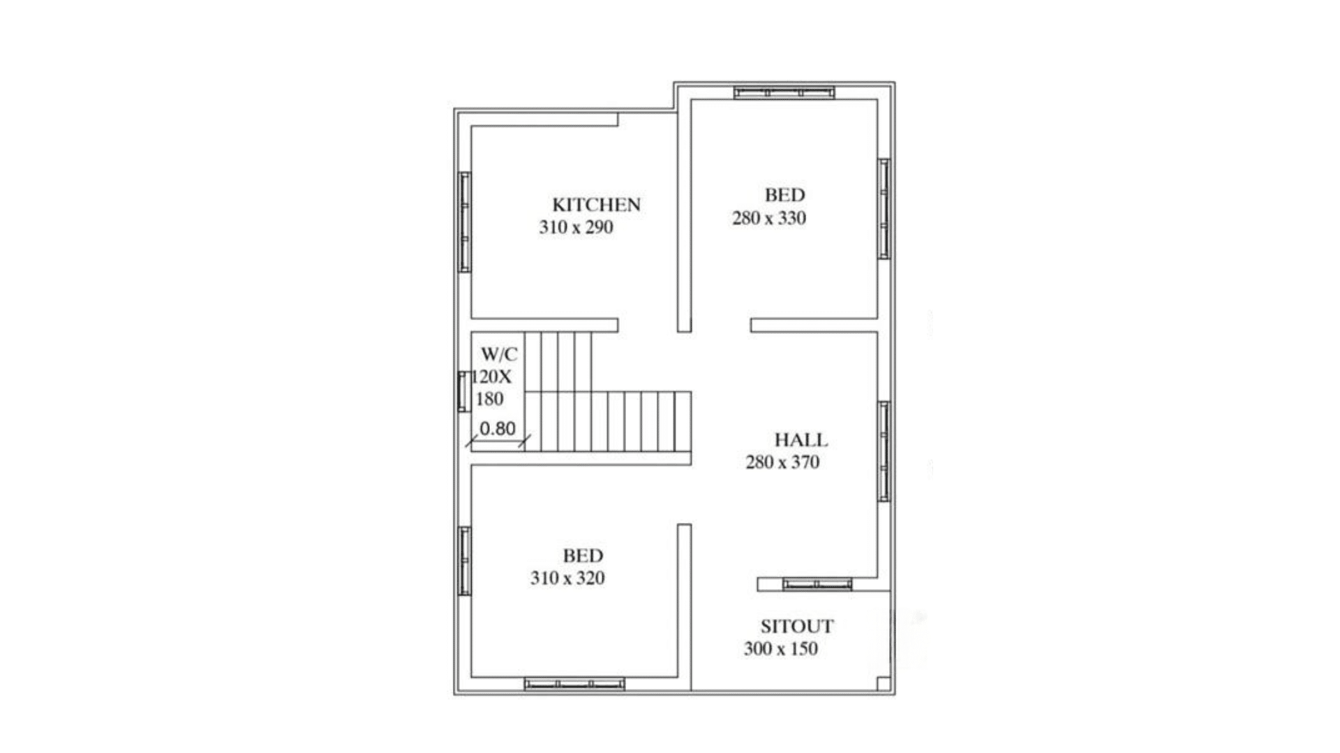 modern house floor plan compact layout