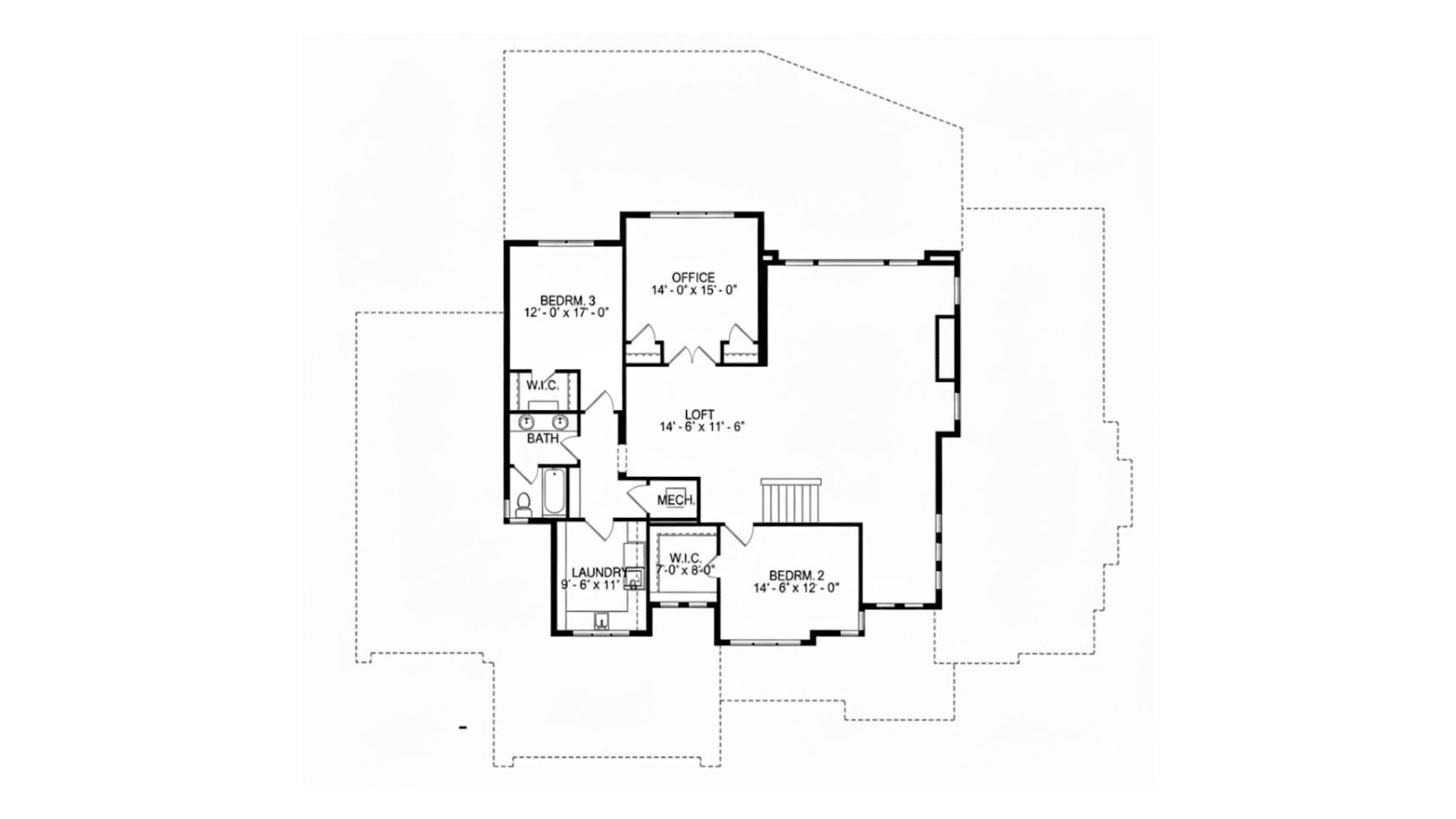 modern house floor plan home office layout