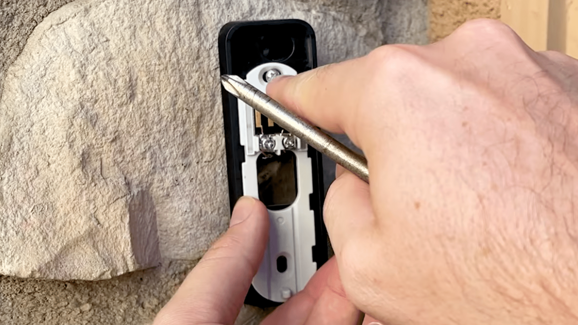 mount the bracket to the wall