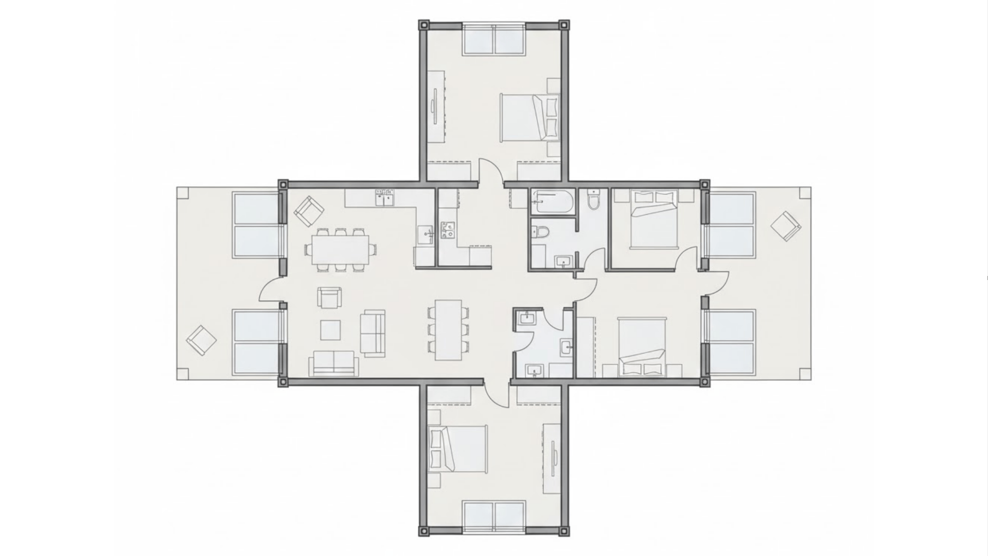 popular one to three bedroom floor plans