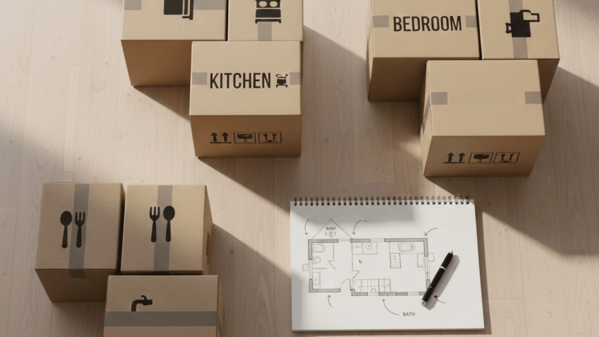 room by room unpacking plan