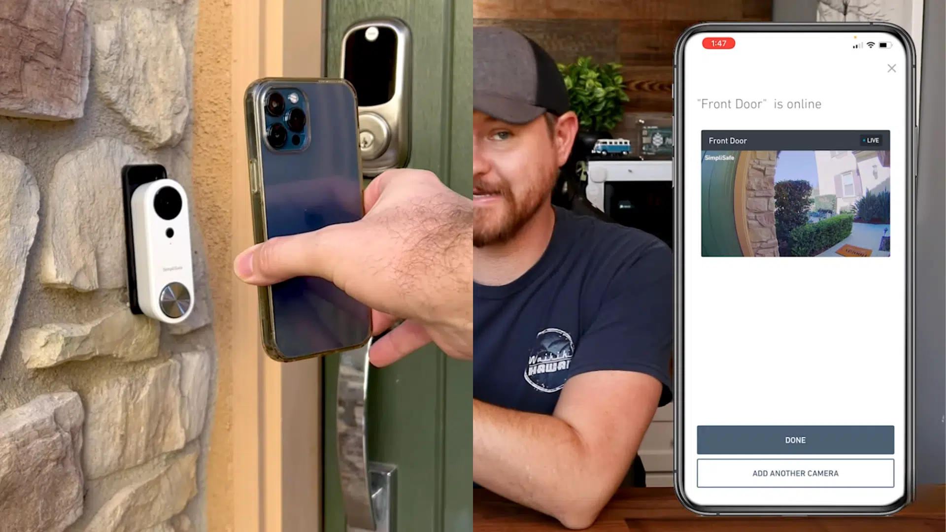 set up the doorbell in the app