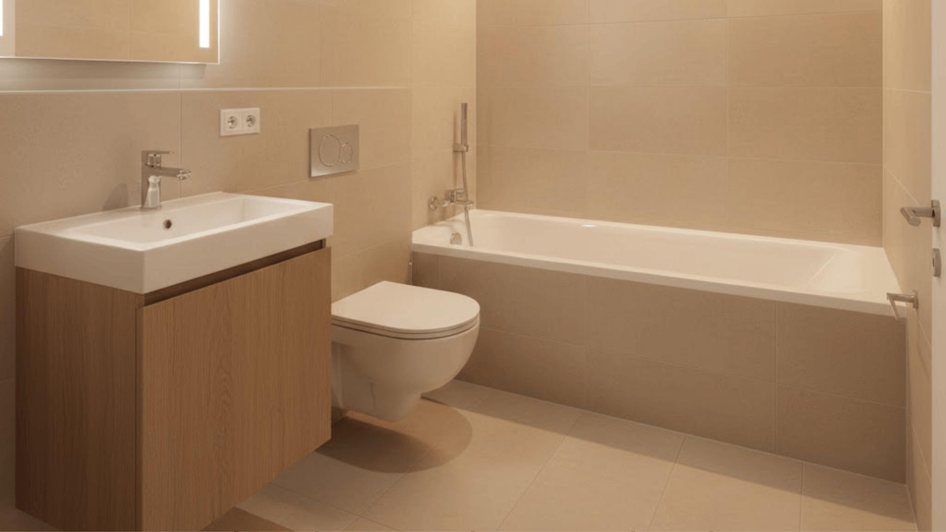 small tub compact vanity