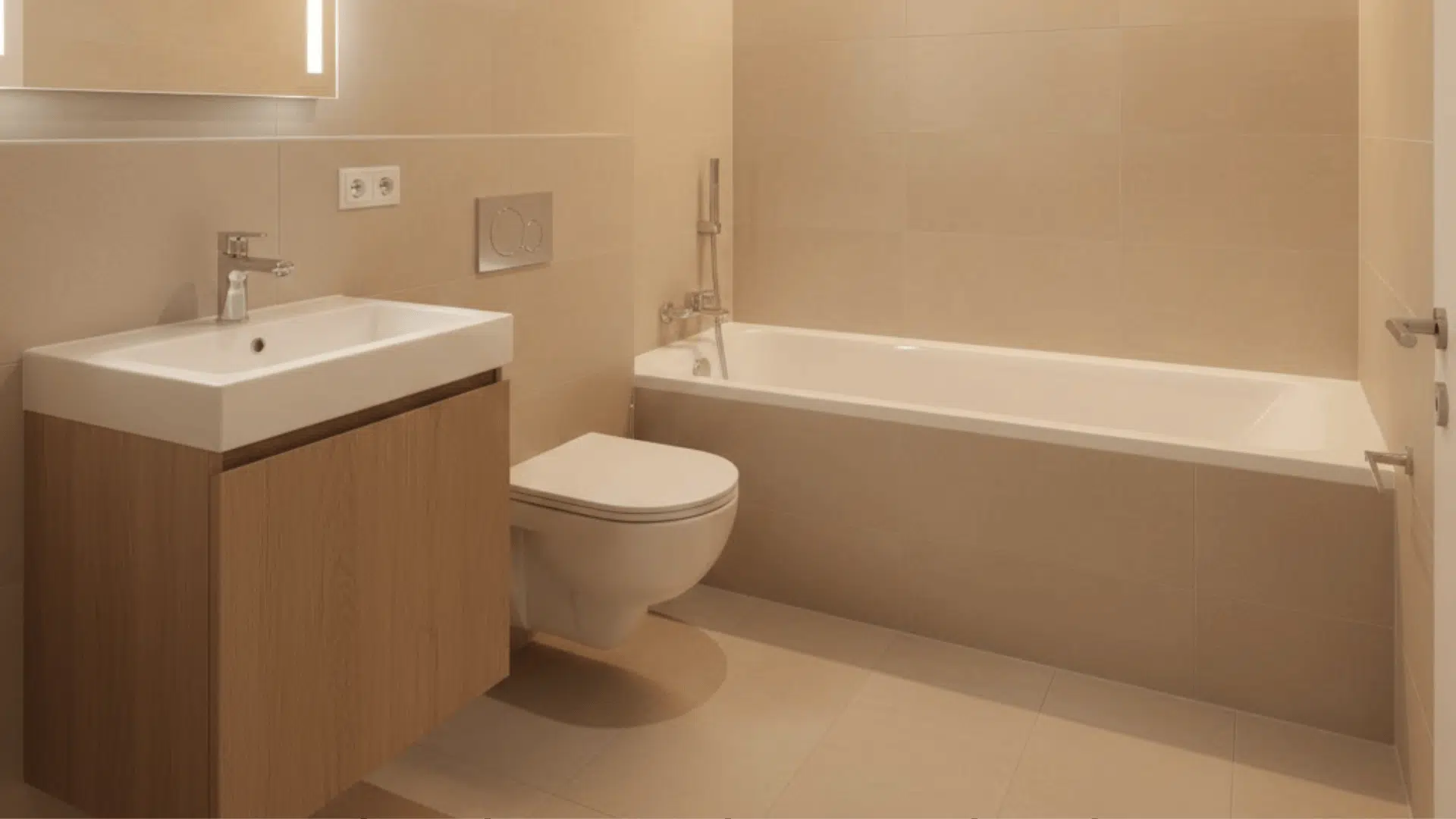 small tub compact vanity