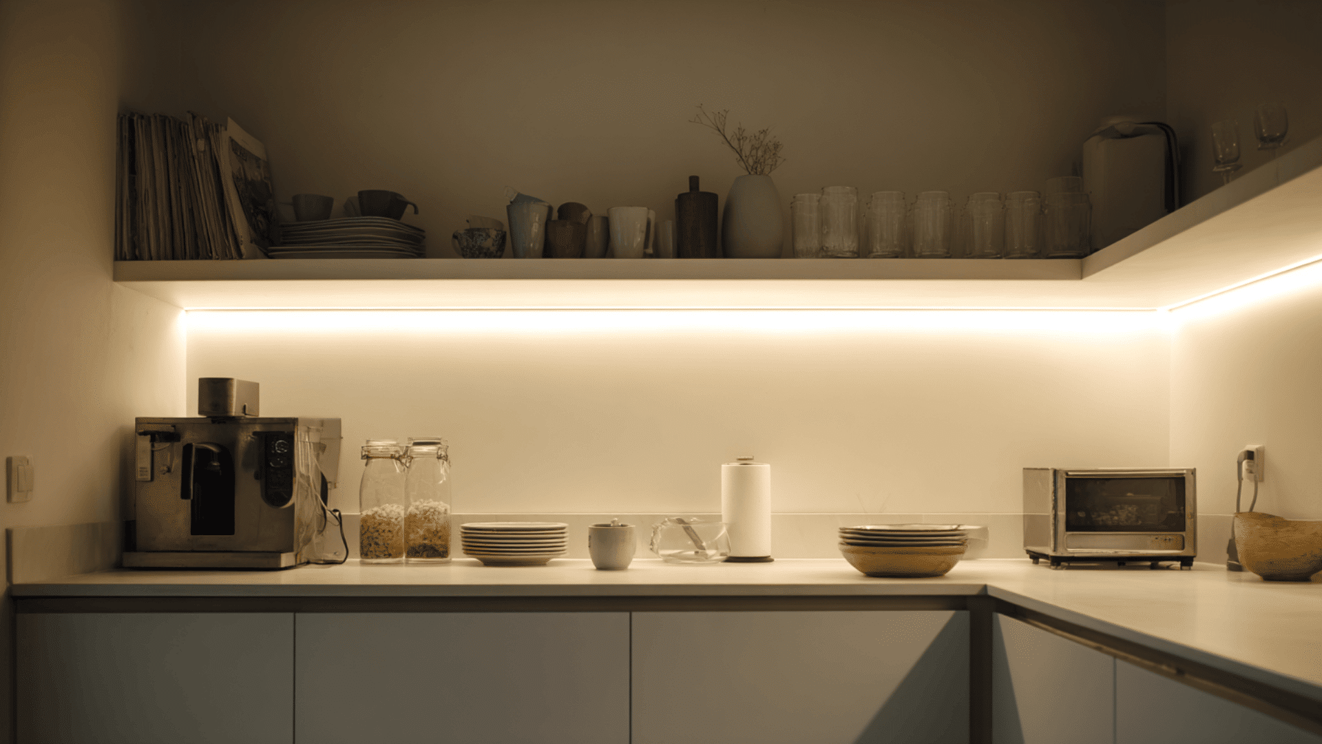 soft under shelf led strip