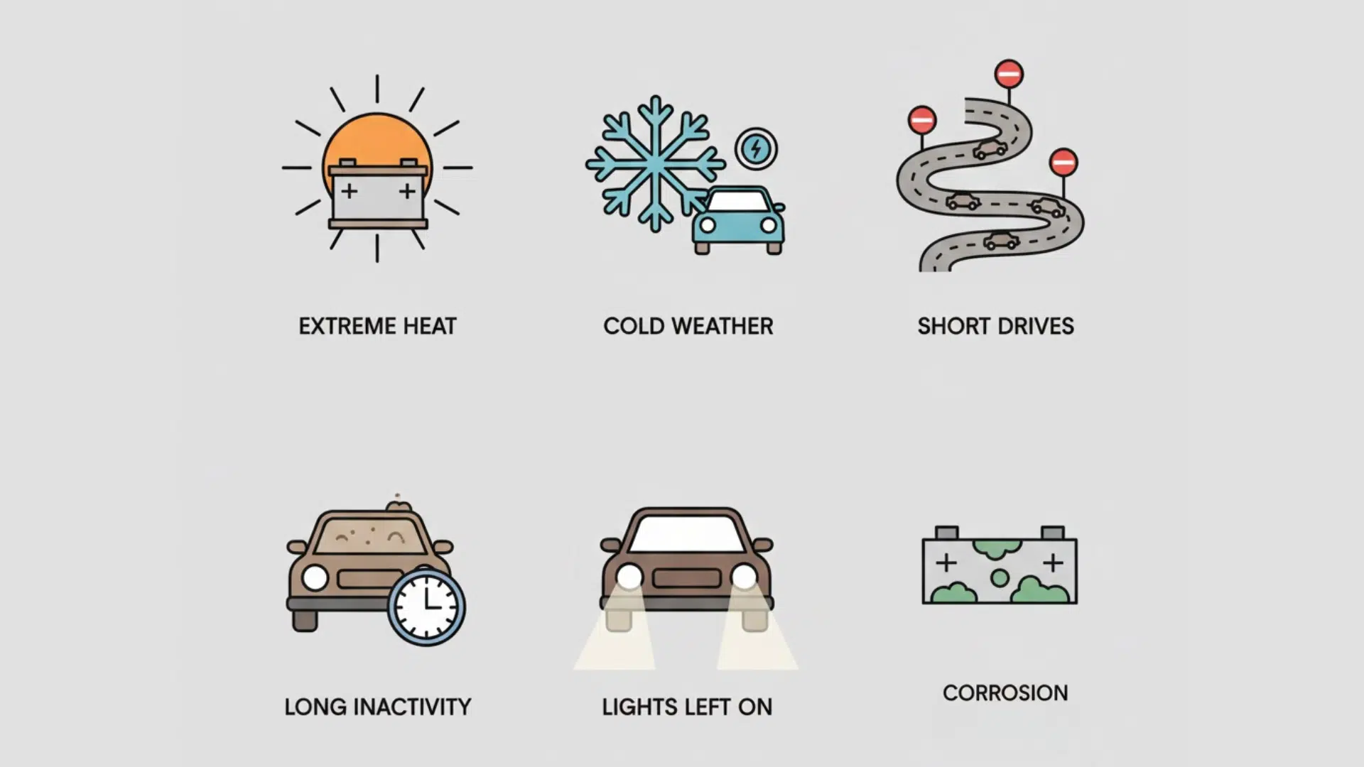 what makes a car battery die faster