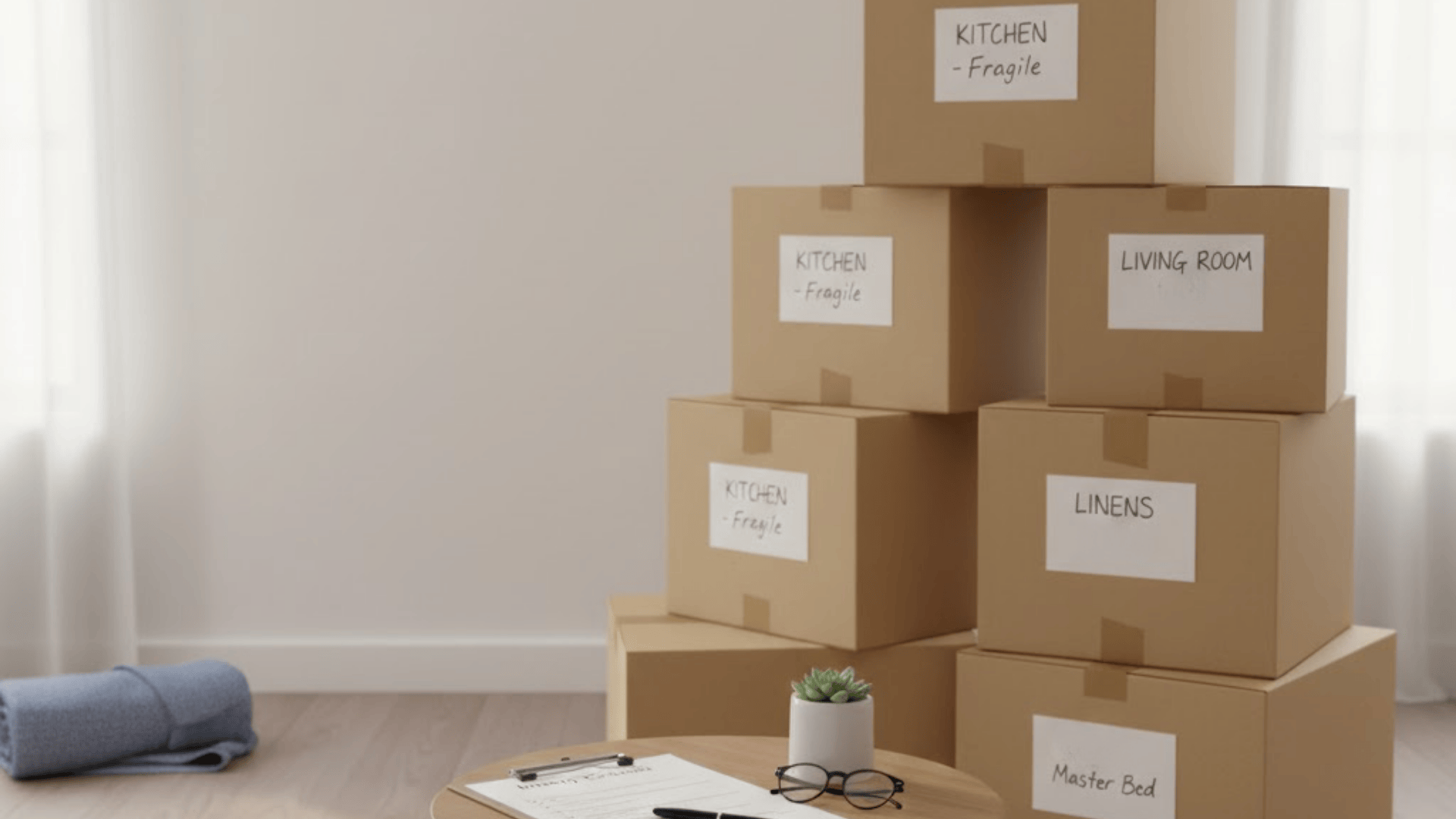 what to do one week before moving