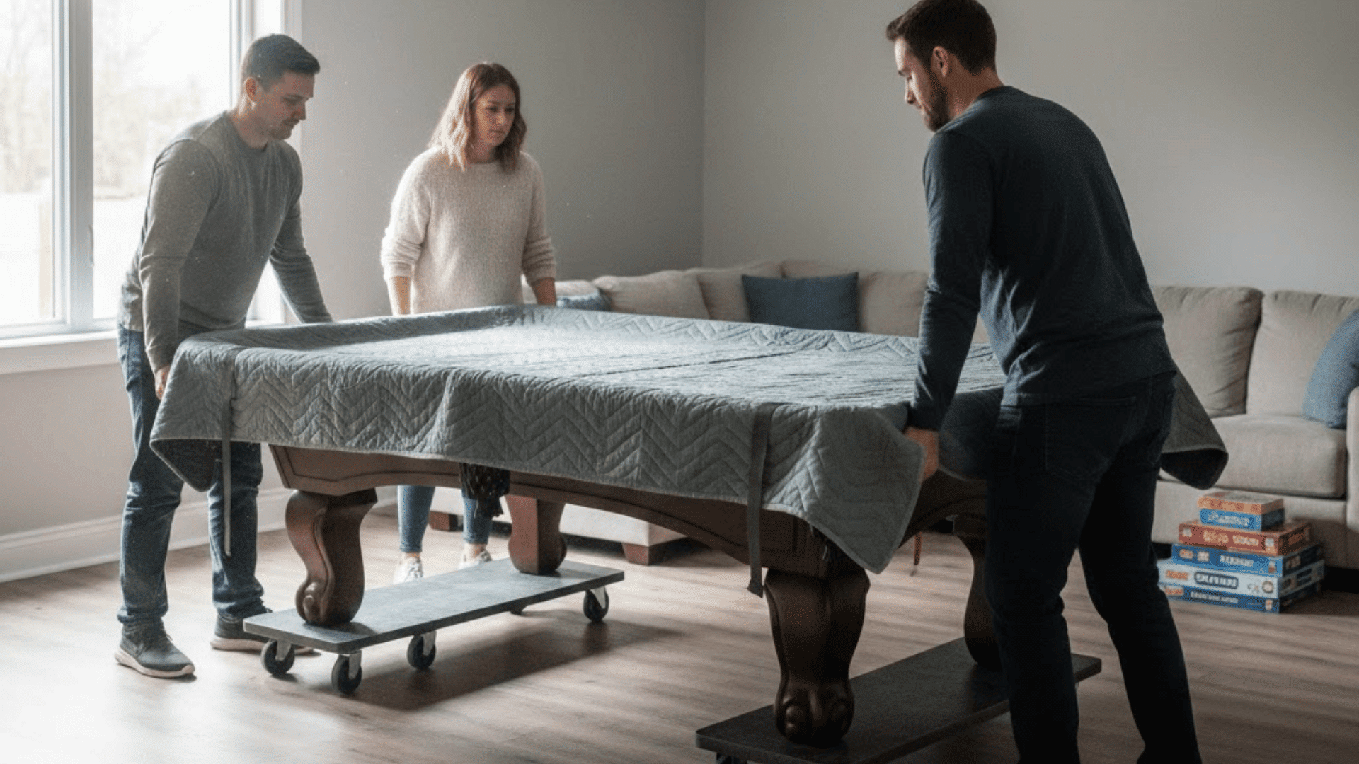how to move a pool table safely and without mistakes