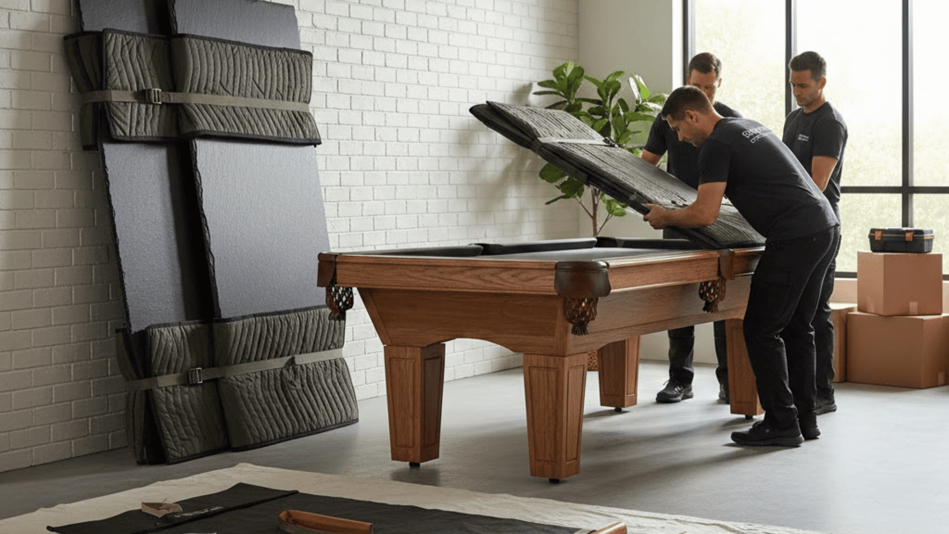 how to move a pool table with disassembly
