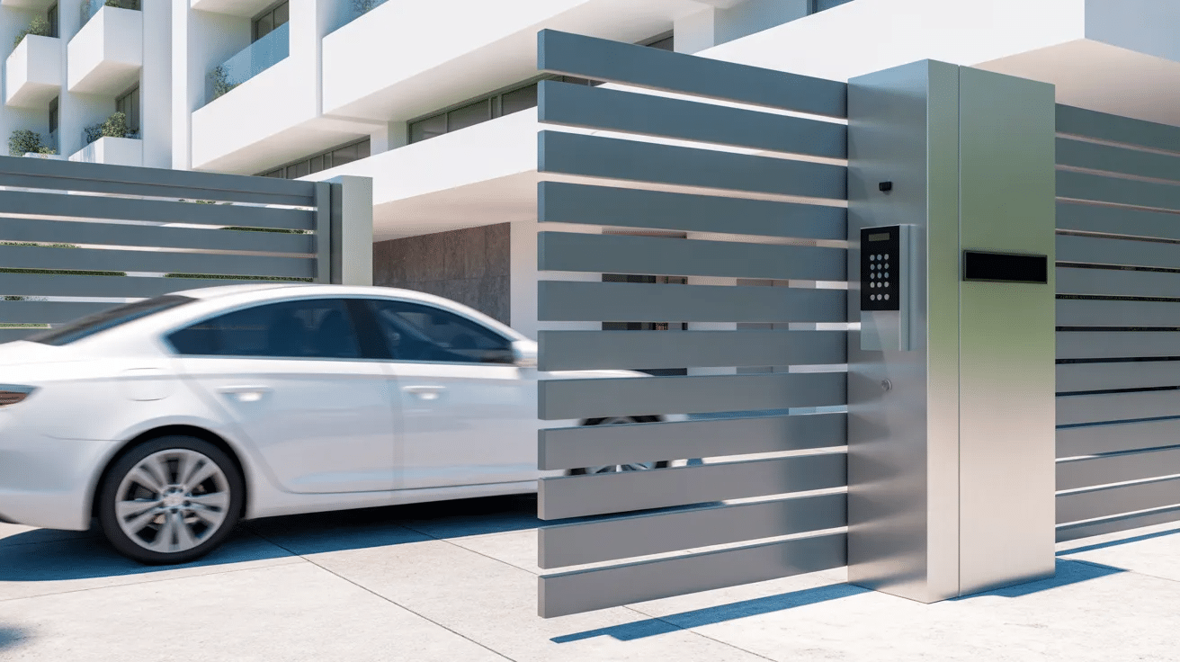 vehicle gate entry using license plate recognition for secure apartment access