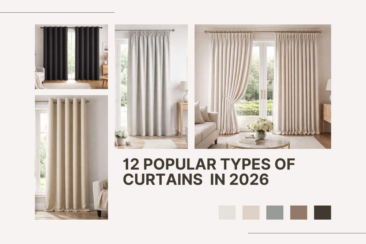 12 Popular Types of Curtains: Interior Designers Recommend Curtains in 2026