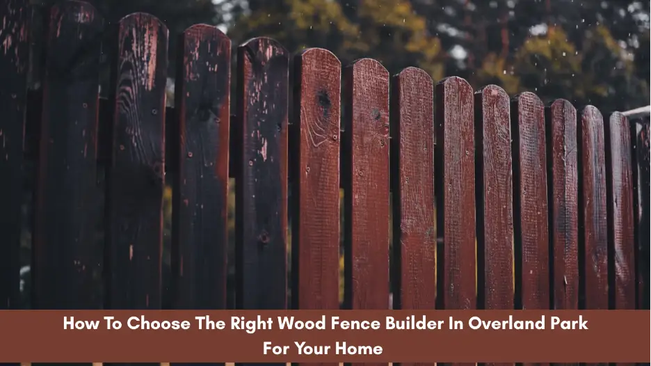 Wooden fence slats with rain droplets in a natural outdoor setting