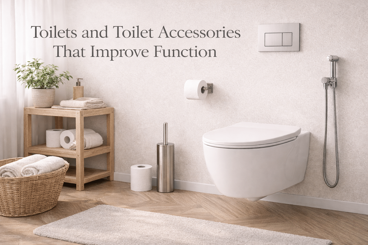 Toilets and Toilet Accessories That Improve Function