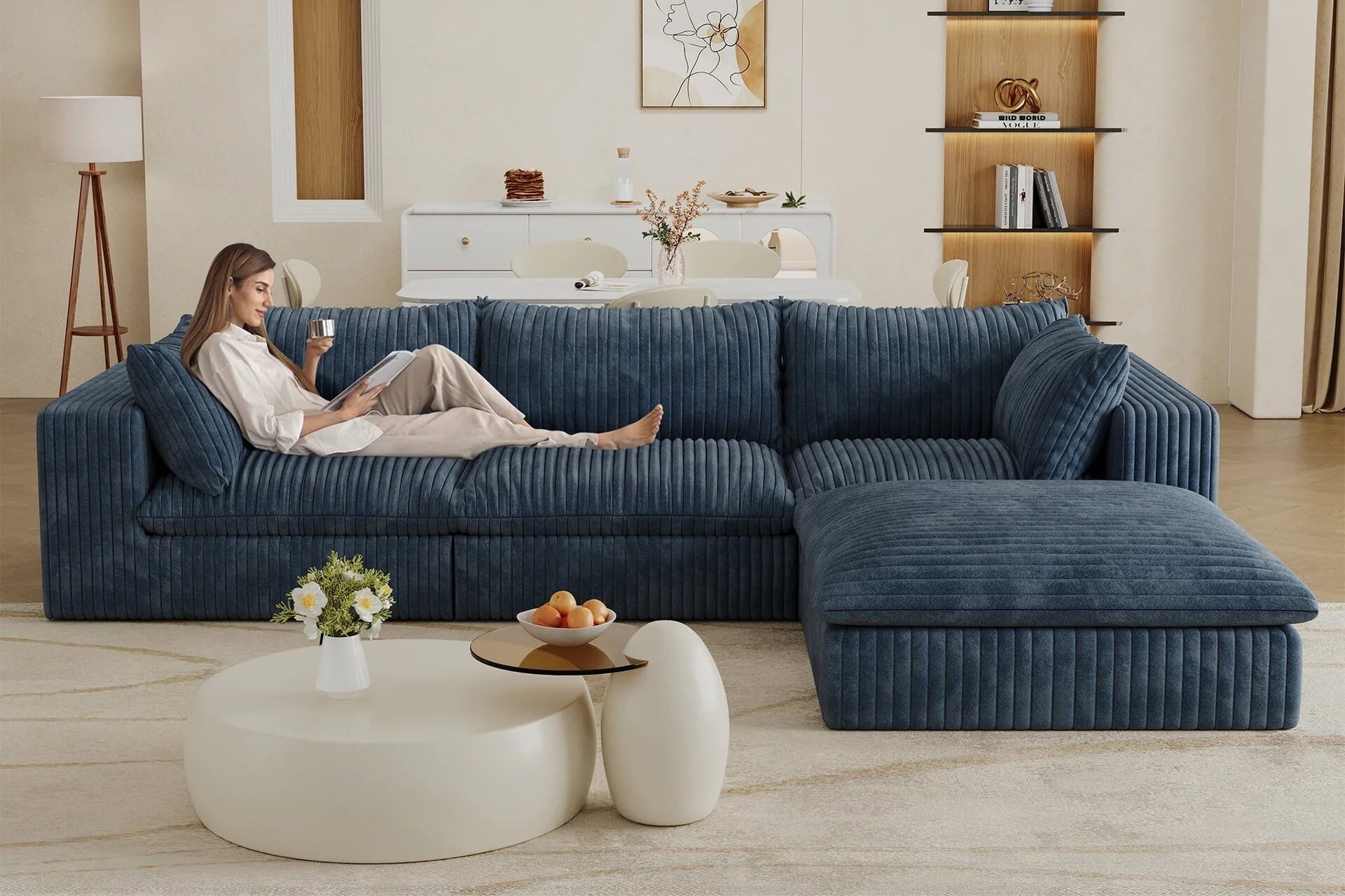 How To Design A Comfortable Living Room Without Bulky Furniture