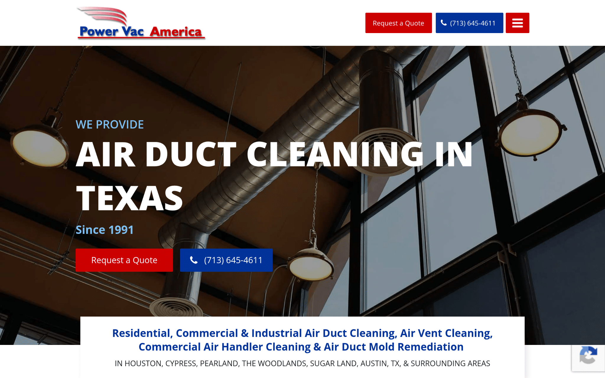 Power Vac America Screenshot